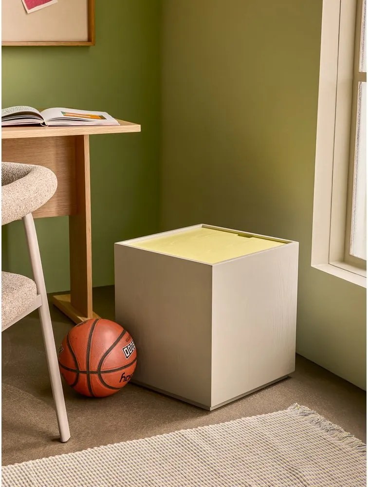 Cassapanca in legno di frassino giallo-grigio 40x45 cm Vault - Hübsch