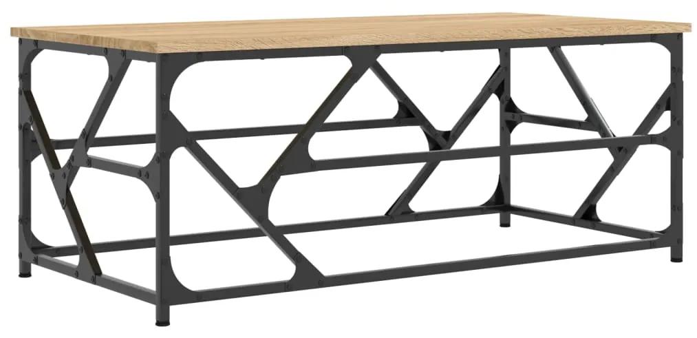 Tavolino da salotto rovere sonoma 100x50x40cm legno multistrato