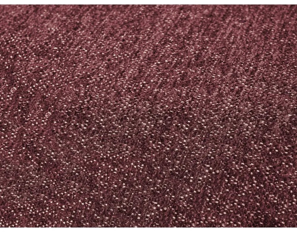 Divano angolare burgundy allungabile e con contenitore (penisola a sinistra/chaise lounge) con rivestimento in ciniglia Everest – Bobochic Paris