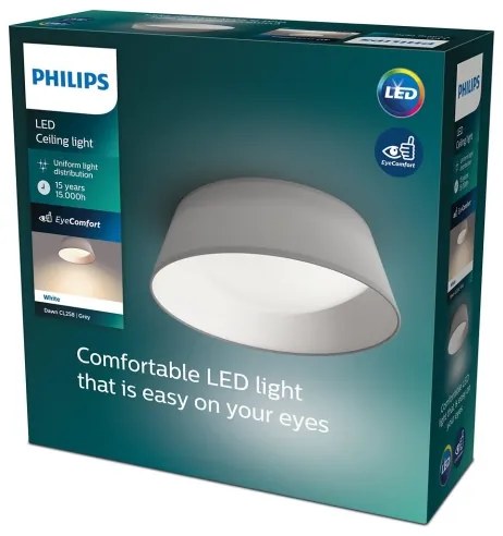 Philips - Plafoniera LED DAWN LED/14W/230V grigio