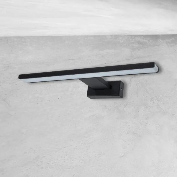 Applique da bagno LED SHINE/7W/230V 30 cm IP44 nero