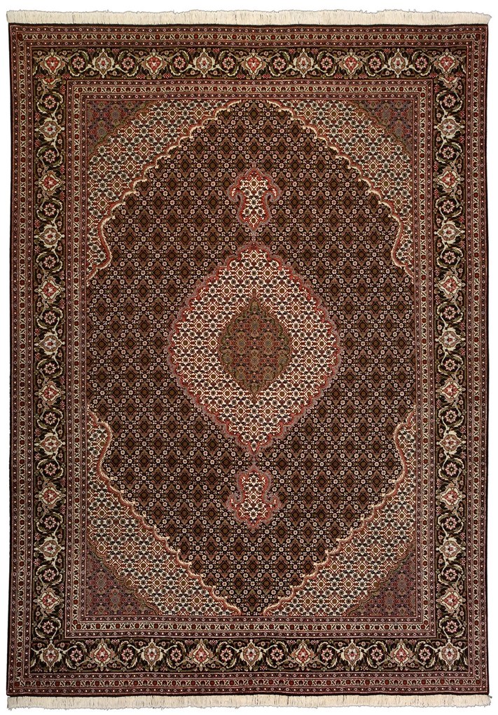 Tabriz Tappeto 300x210 Beige (Iran) Annodato A Mano