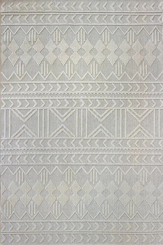 Tappeto Patio astratto grigio, bianco, L 230 x L 160 cm