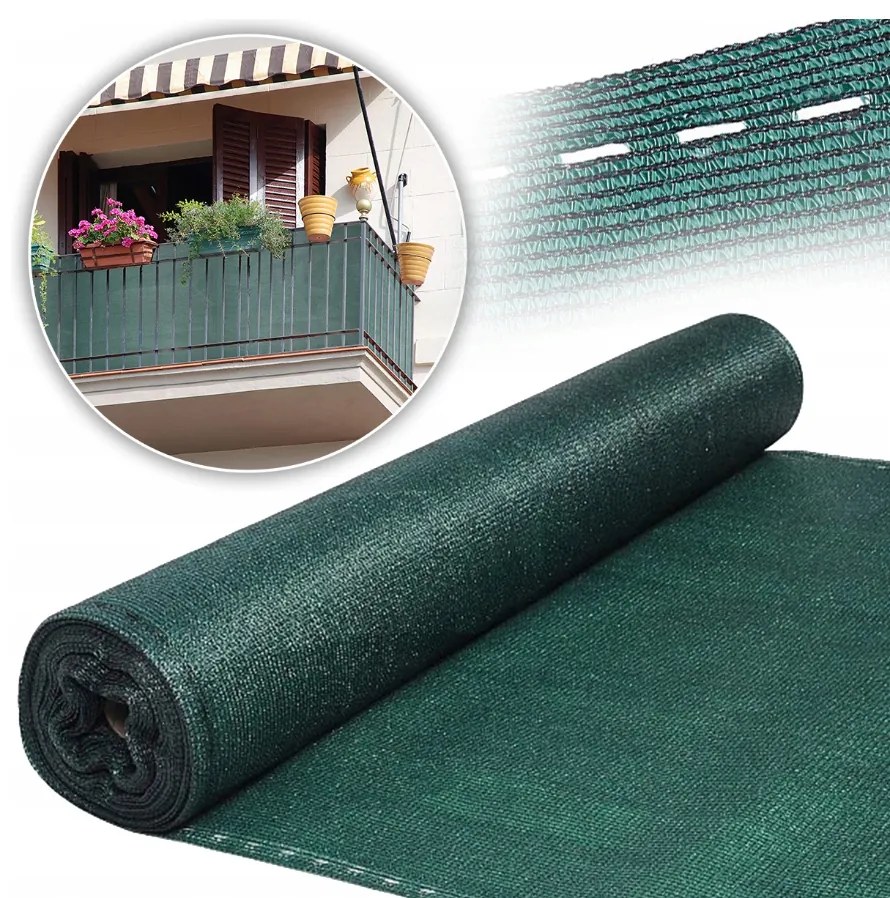 Rete ombreggiante con ombreggiatura al 90% 135g/m2 1,2m x 25m