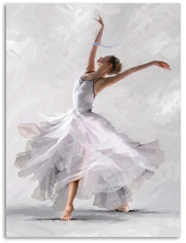 Immagine su tela, 60 x 80 cm Canvas Watercolor Dancer II - Styler