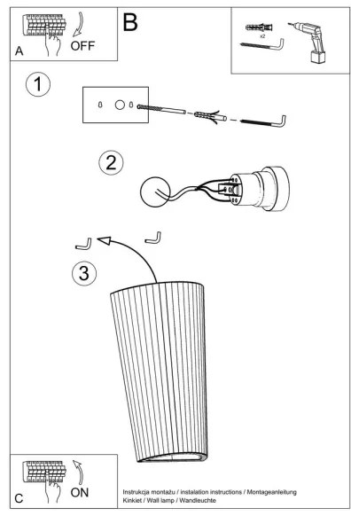 Applique LANA 1xE27/60W/230V