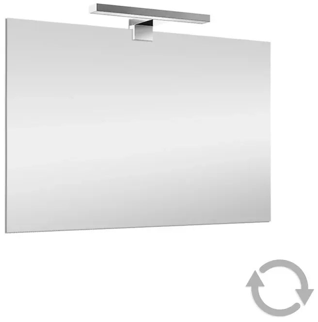 Specchio LED 50x70 cm reversibile con illuminazione naturale