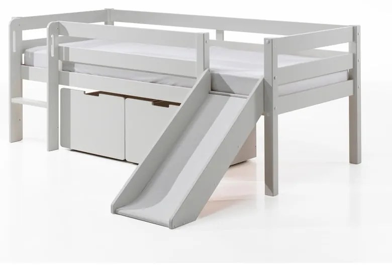 Cassetti bianchi sotto il letto dei bambini 2 pezzi Pino - Vipack