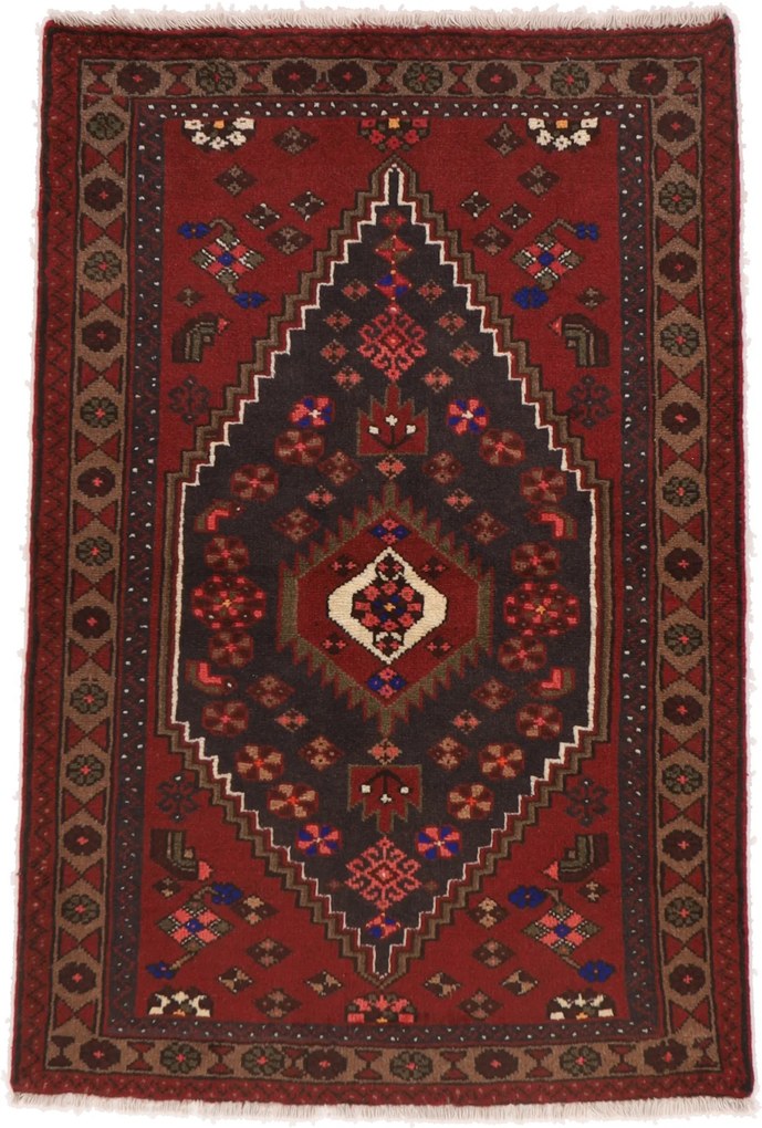 Hamedan Tappeto 160 x 100 (Iran) Annodato A Mano