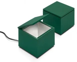 Cini &amp; Nils cuboluce laccaseta verde con lampadina led e14 3W