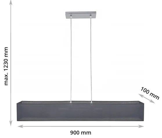 Lampadario a sospensione con filo CAROLINE 2xE14/40W/230V