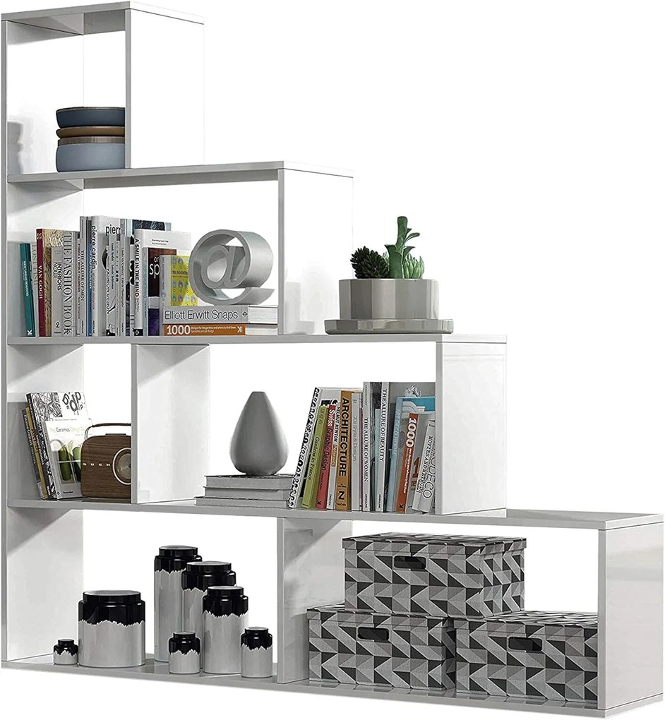 libreria klum 145x29x145h bianco