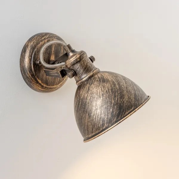 Brilagi - Faretto da parete TECHNO 1xE27/60W/230V bronzo/patina