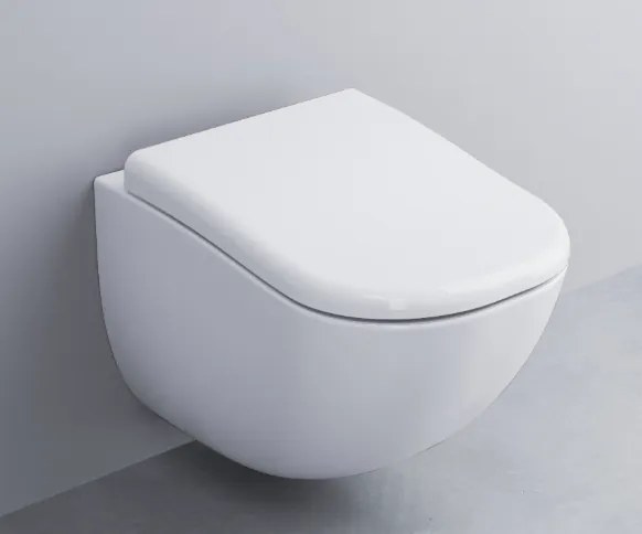 Cielo Fluid Wc Sospeso Senza Sedile Completo Di Fissaggi In Ceramica bianco Lucido