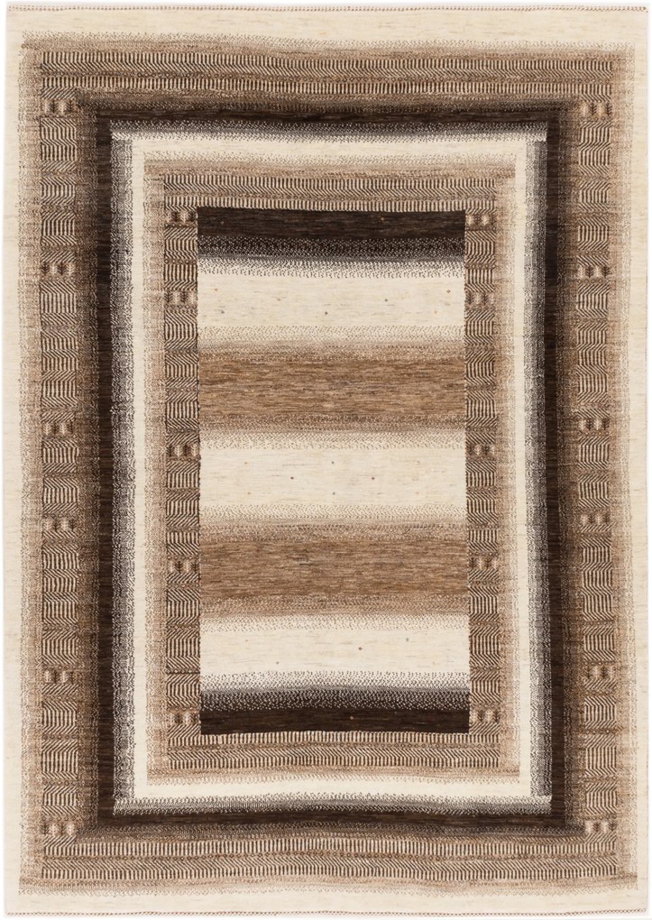 Loribaft Tappeto 170 x 240 Beige (Iran) Annodato A Mano
