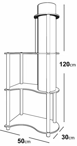 Lampada da terra con ripiani NOTO 1xE27/40W/230V nera