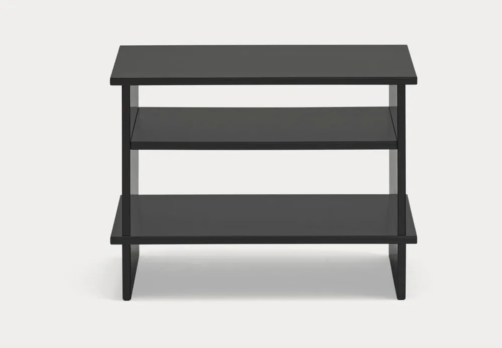 Comodino nero con ripiani Inari – Teulat