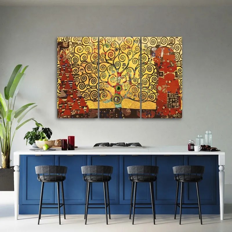 Quadro su tela 3  pannelli, Albero della vita  Dimensioni 120x80