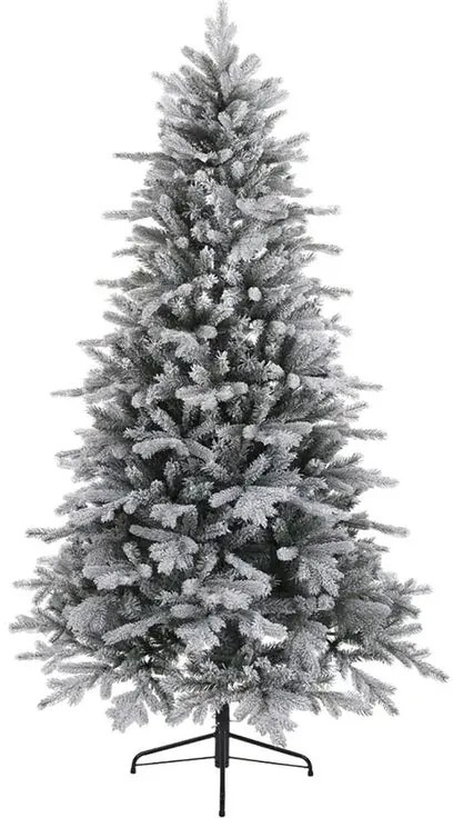 Albero di Natale artificiale innevato Cervino Frost verde H 180 cm x Ø 109 cm