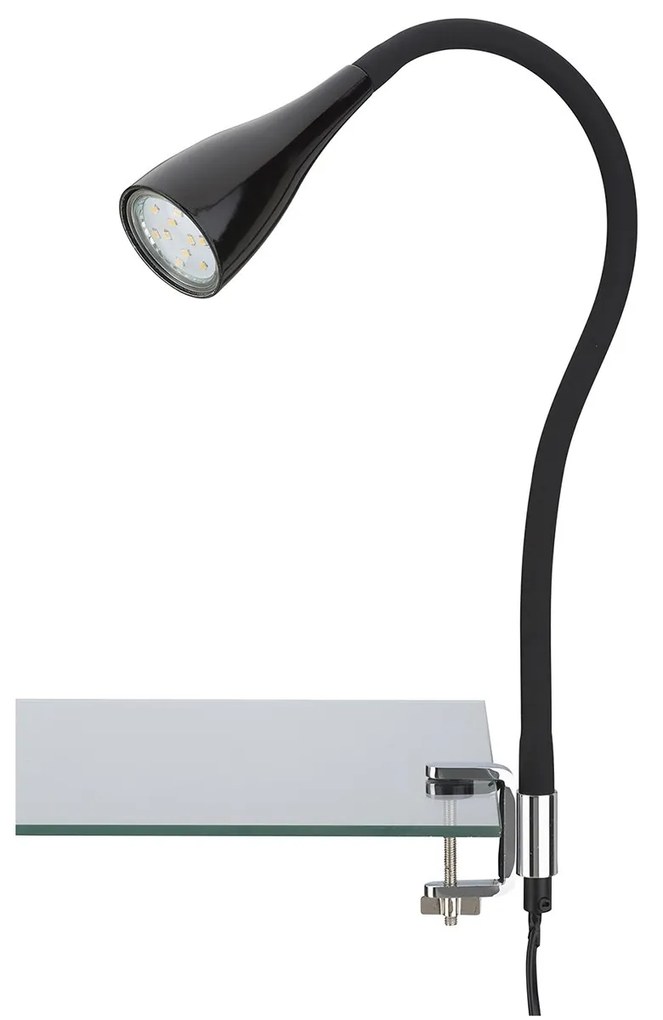 Lampada Da Tavolo Nordico Elasti Metallo Nero 1 Luce Gu10