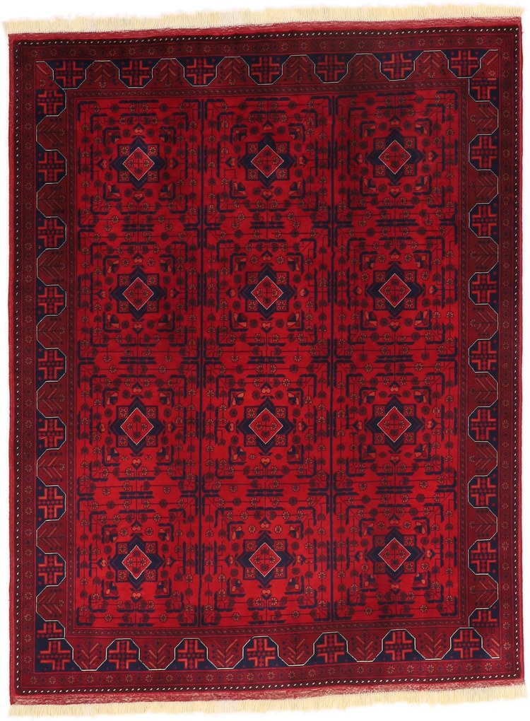 Afghan Tappeto 190 x 150 (Afghanistan) Annodato A Mano