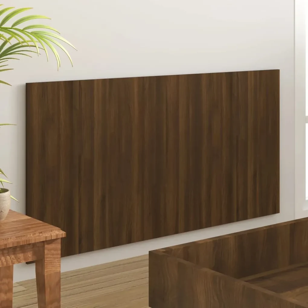 Testiera letto rovere marrone 160x1,5x80cm in legno multistrato