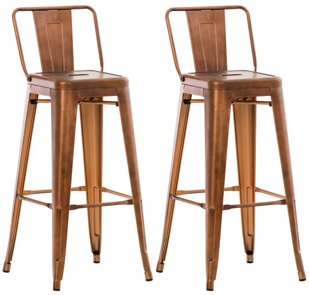 Set Di Barhocker Mason: Stile E Stabilità İn 2 Sgabelli Da Bar / Kupfer