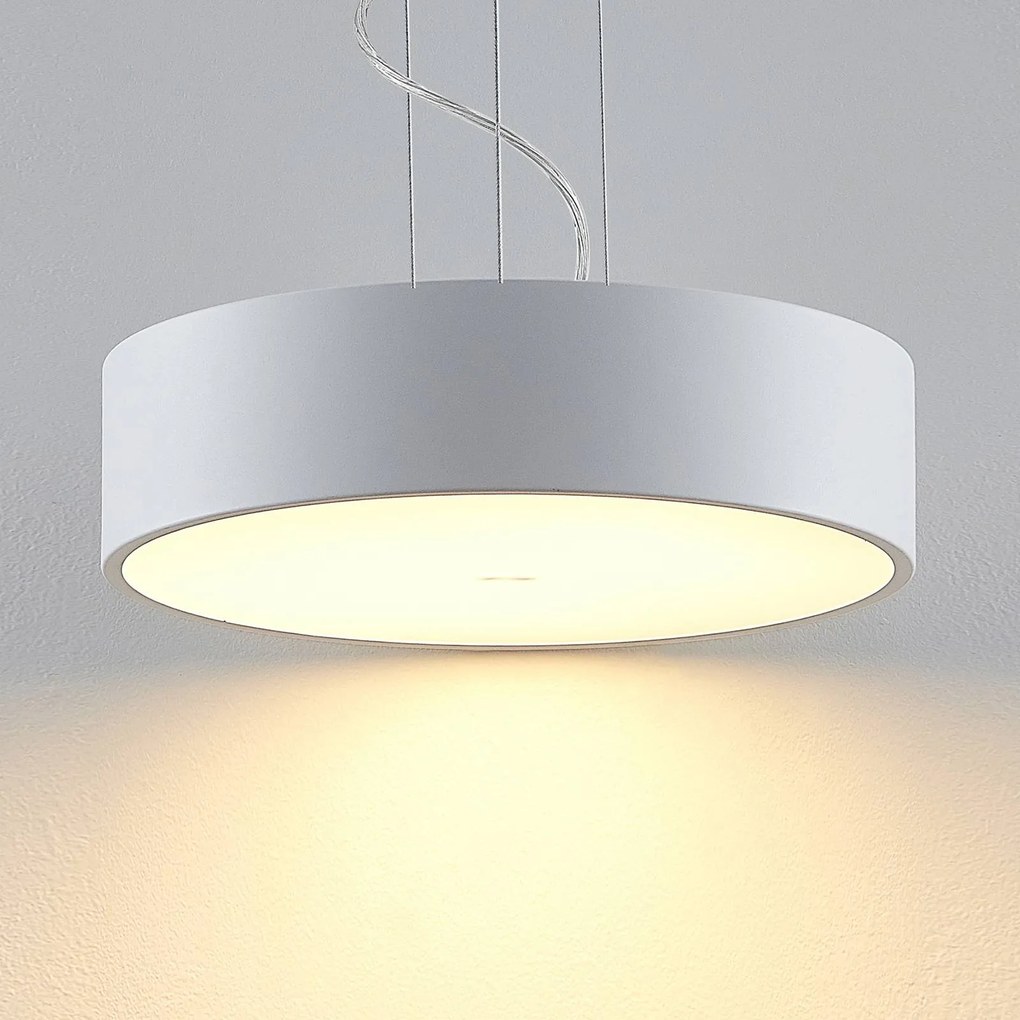 Arcchio Lampada LED a sospensione Noabelle, Ø 40 cm, bianco, metallo Noabelle Arcchio, dimmerabile, Bianco / Opale, Cucina, Metallo, Moderno