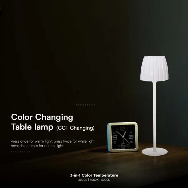 LED Lampada da tavolo ricaricabile dimmerabile LED/2,7W/5V 3000-6000K 1800 mAh bianco