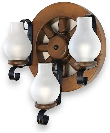 Brilagi - Applique ROATA APLICA 3xE14/40W/230V faggio/noce