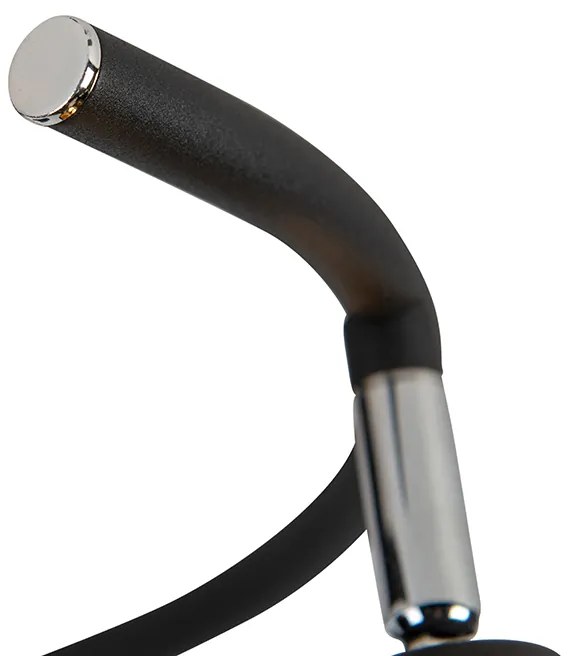 Plafoniera moderna nera 3 luci - Lofty