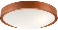 Lampada a Soffitto Anello, Marrone, Legno, 8x37x37 cm, EPIKASA