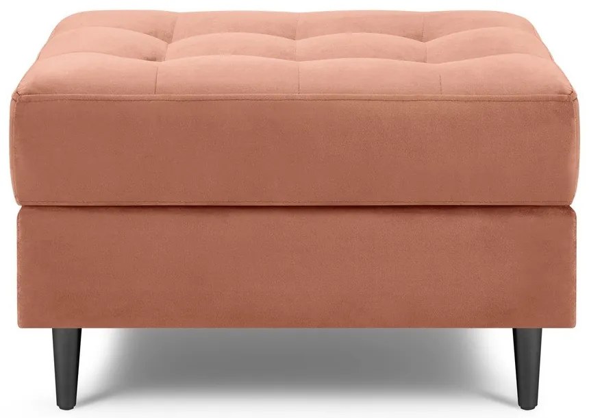 Poggiapiedi in velluto rosa Santo - Milo Casa