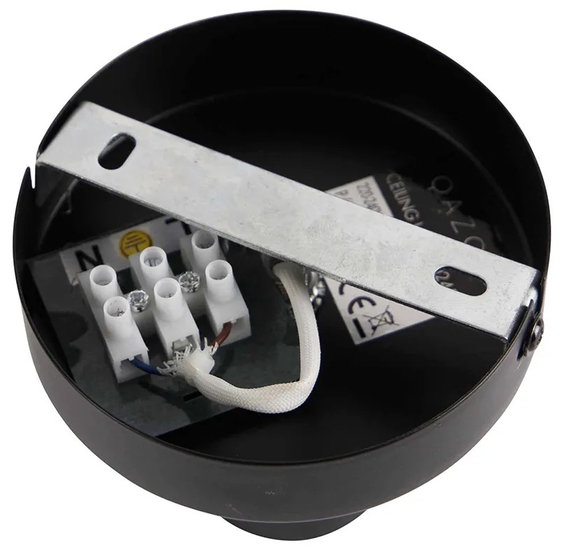 Lampada da soffitto intelligente nera incl. Wifi G95 - Facile