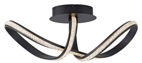 JUST LIGHT. 8475-18 - Lampadario a plafone LED dimmerabile BRILLA LED/29W/230V nero