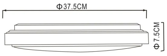 Globo - Plafoniera LED KALLE LED/24W/230V 3000/4000/6000K diametro 37,5 cm
