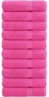 Asciugamani Premium 10 pz Rosa 50x100 cm 600 g/m 100% Cotone 137523