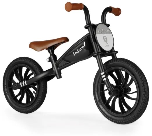 QPlay - Bici a spinta FEDURO nero/marrone