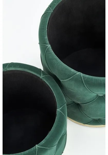 SET 2x Tabacco POLLY diametro 40/44 cm verde/oro