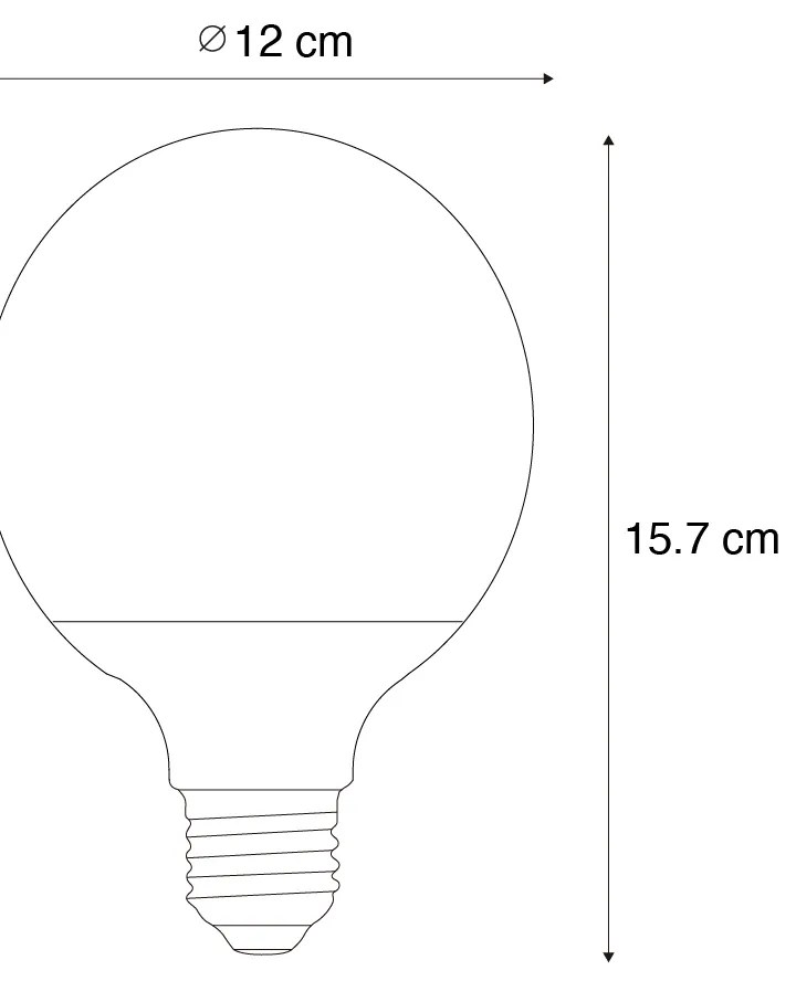 Lampadina LED Smart E27 G120 Matt RGBW 9W 806 lm 2700-6500K