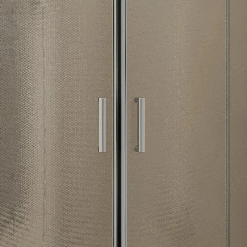 Box doccia 80x80 semicircolare vetro opaco altezza 180cm | K400 - KAMALU