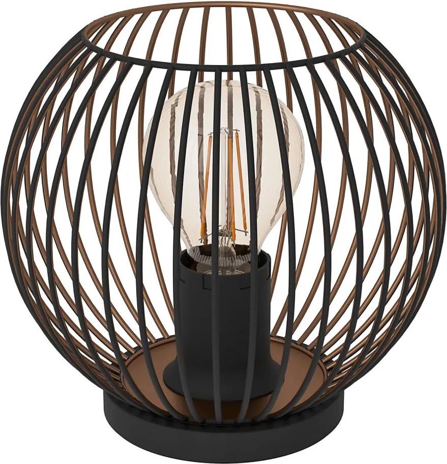 Eglo 901872 - Lampada da tavolo ALMANZORA 1xE27/60W/230V nera