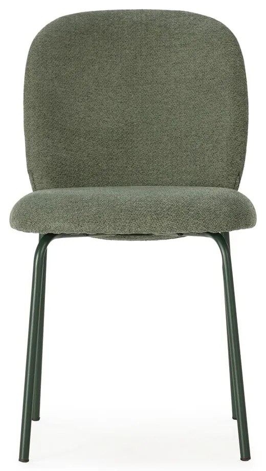 Sedie da pranzo in set verdi imbottite 4 pz Daia – Marckeric