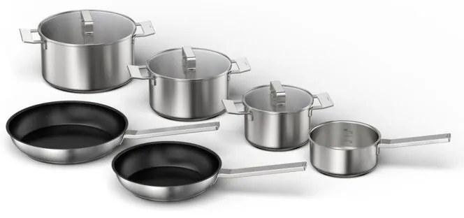 Set di pentole in acciaio inox da 6 pezzi - HEZ9SE060 Bosch