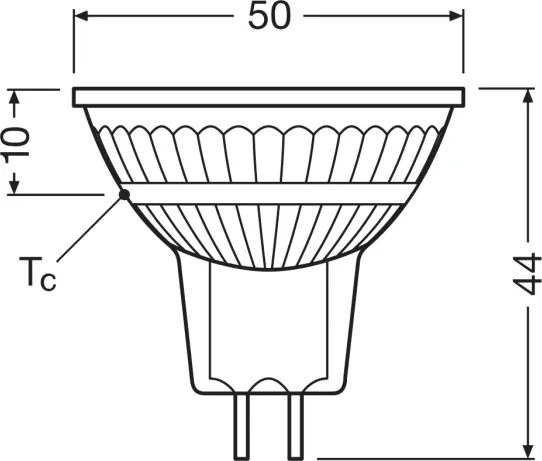 Lampadina LED dimmerabile a riflettore MR16 GU5,3/6,8W/12V 4000K 36° IRC 90 - Osram