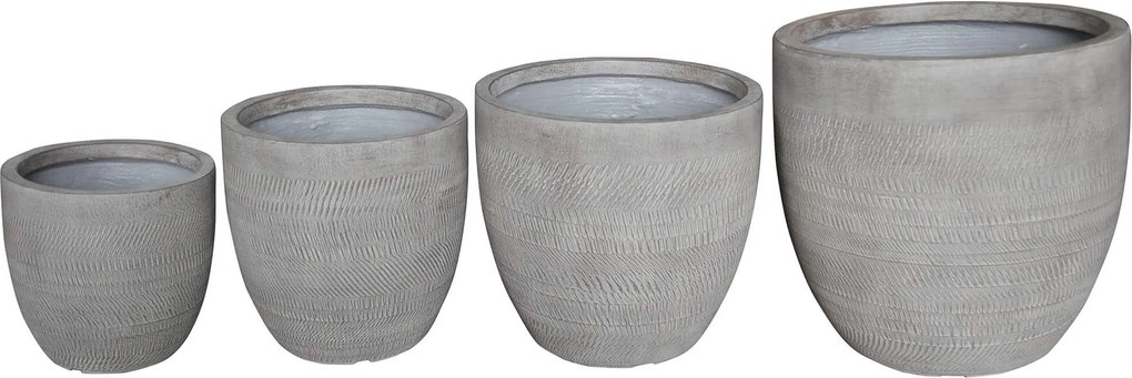 AFELANDRA - set di vasi in fibra sintetica