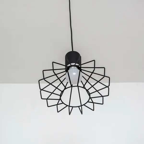 Lampada a sospensione con cavo SOLANO 3xE27/15W/230V nero/cromo lucido