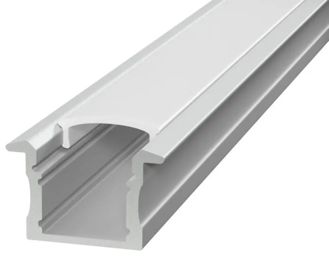 Profilo Alto da incasso 1m e 2m per striscia LED Alluminio Quadrato Selezionare la lunghezza Profilo 2 metro