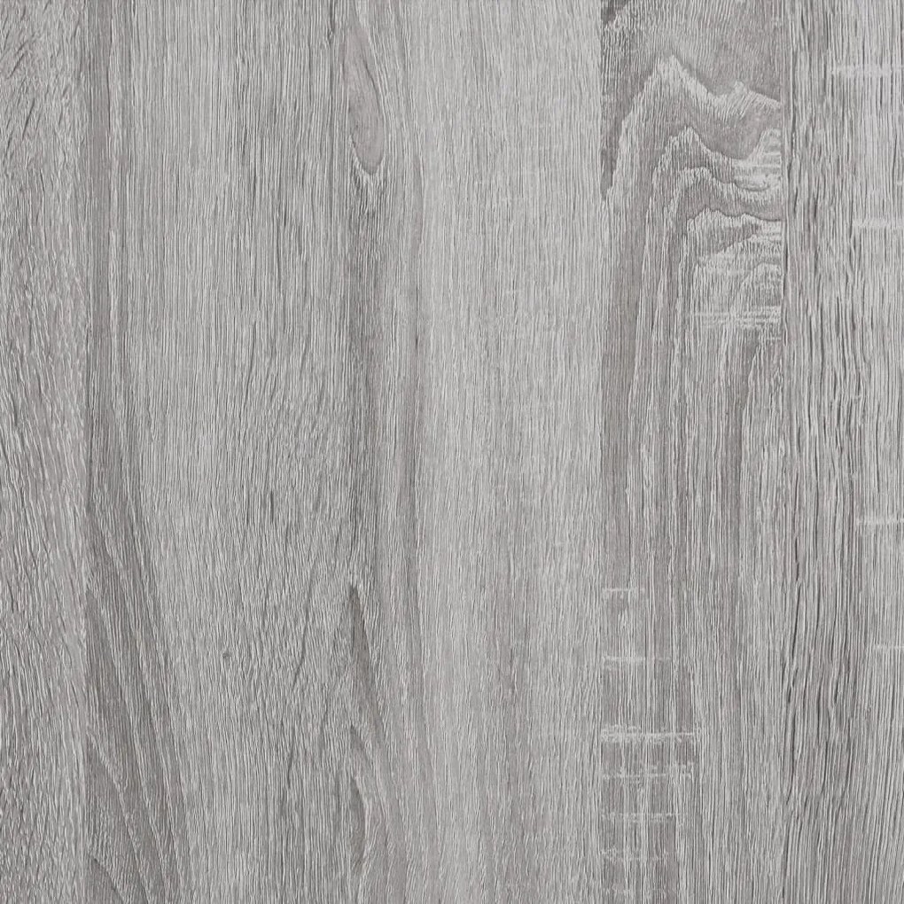 Giroletto Cassetti Grigio Sonoma 140x190 cm Legno Multistrato