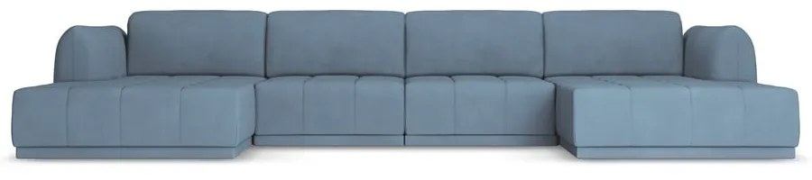 Divano angolare azzurro Hoku – Makamii